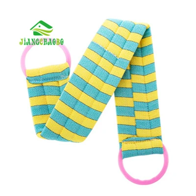 Blue And Yellow JiangChaoBo длинное банное полотенце с полосками на спине, банное полотенце с потертостями на спине - Цвет: Blue And Yellow