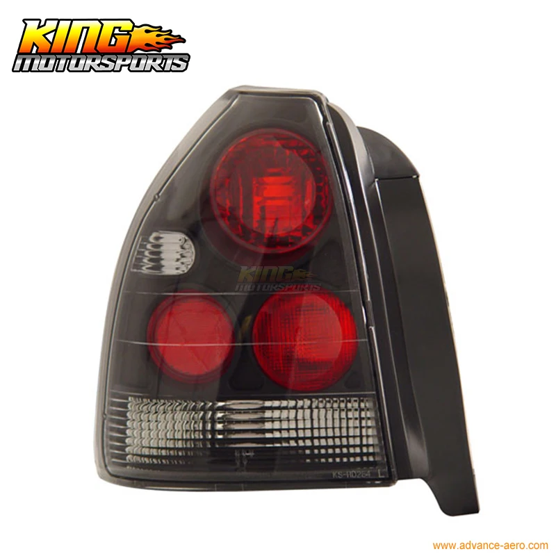 Подходит для 1996 2000 Honda Civic 3Dr хэтчбек задние фонари черный 97 98 США Бесплатная