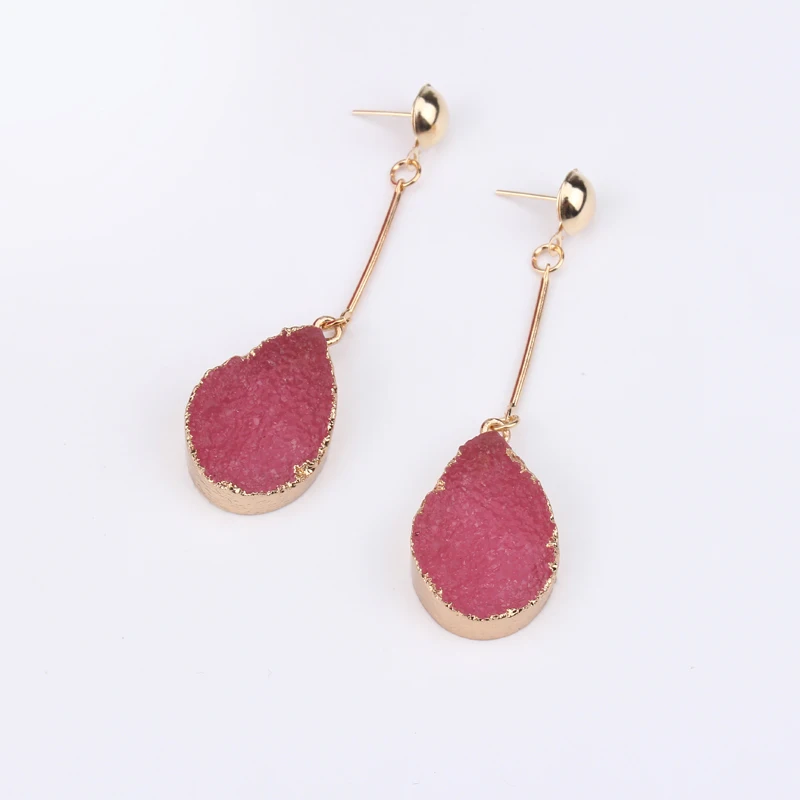 Женские полимерные серьги ручной работы 1 пара геометрические подвески E474|long drop