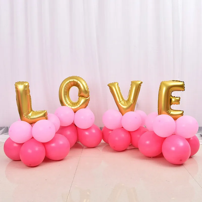 Любовь алюминиевая пленка Добро пожаловать воздушный шар для колонны сочетание
