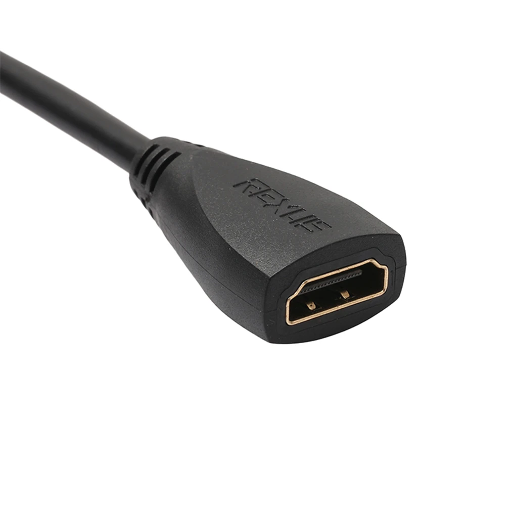 REXLIS Позолоченные 90 градусов влево/вправо HDMI кабель-удлинитель мужчин и женщин V1.4
