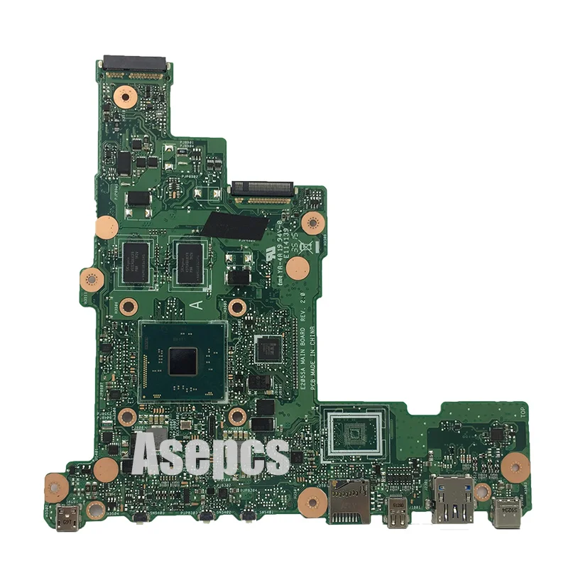 E205SA материнская плата для ноутбука For Asus E205S tp200sA тестовая N3050 CPU 4 Гб RAM 32 |