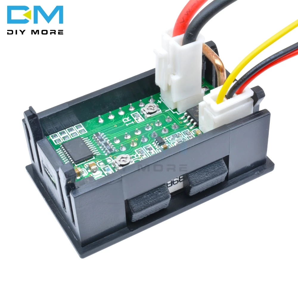 Цифровой автомобильный вольтметр амперметр 4 дюйма постоянный ток 0 200 в 10 А