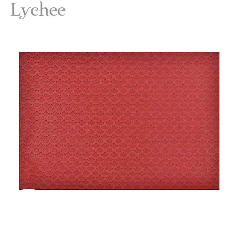 Lychee, 15x21 см A5 Морская ракушка "Русалка" тисненая искусственная кожа ткань высокое качество синтетической кожи DIY Материал для Сумки из натуральной кожи одежды - Цвет: 7