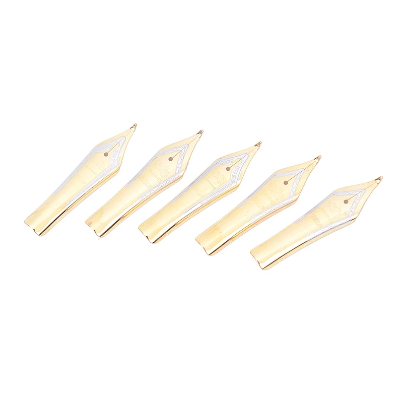 

1pc Fountain Pen Nib Diy Gold Silver X450 Curved Tip Simple Replacement Metal Stainless Steel