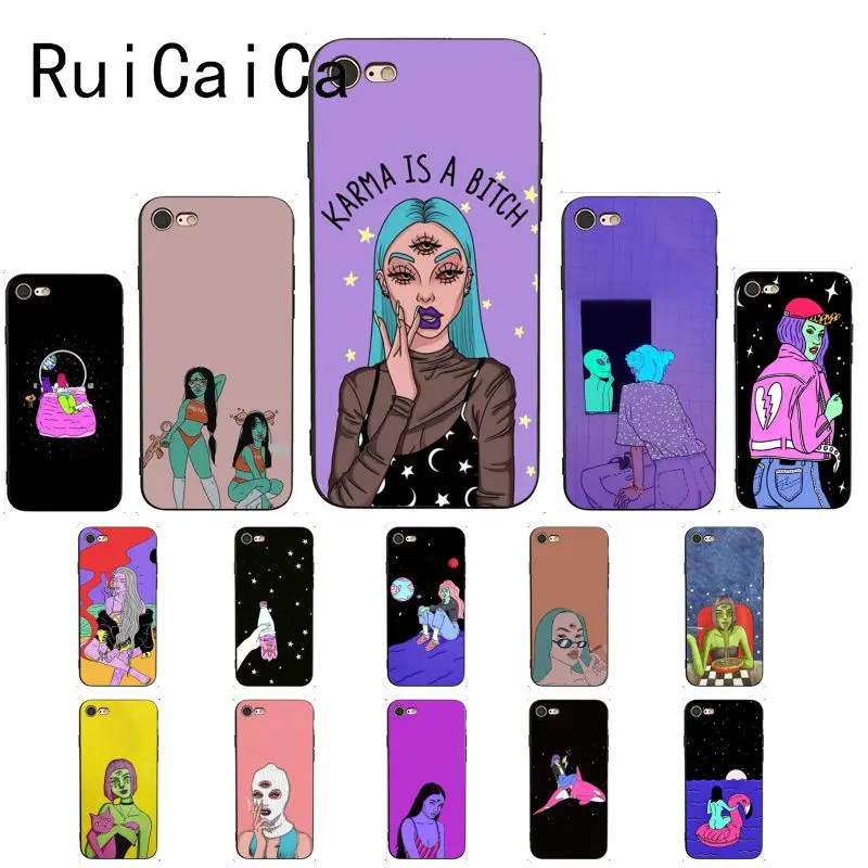Ruicaica цветной художественный чехол для iPhone 6S 6plus 7 7plus 8 8Plus X Xs MAX 5 5S XR | Мобильные