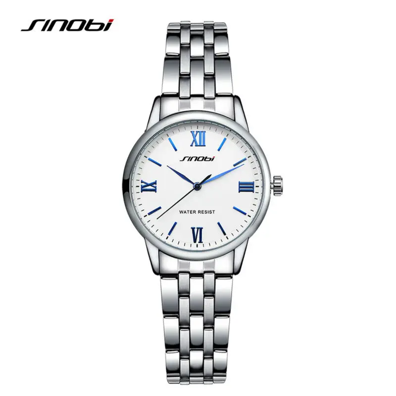 SINOBI Brand Women's Business Wristwatches Quality stainless steel quartz-watch Simple holiday gift watch women relogio feminino |