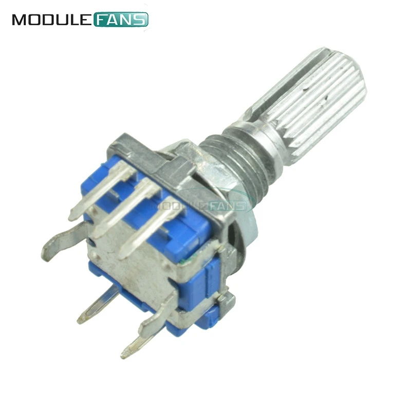 EC11 роторный энкодер аудио цифровой потенциометр с рукояткой переключателя 20 мм