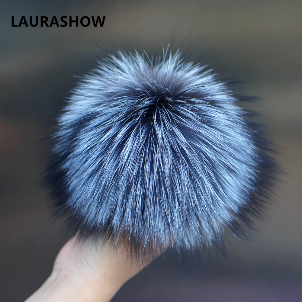 Laurashow 16-17 см многоцветный настоящие енот норка лиса Мех животных мяч 20 красочных Мех животных зимние Пипидастр для обуви сумка шляпа Мех животных Кепки Интимные аксессуары