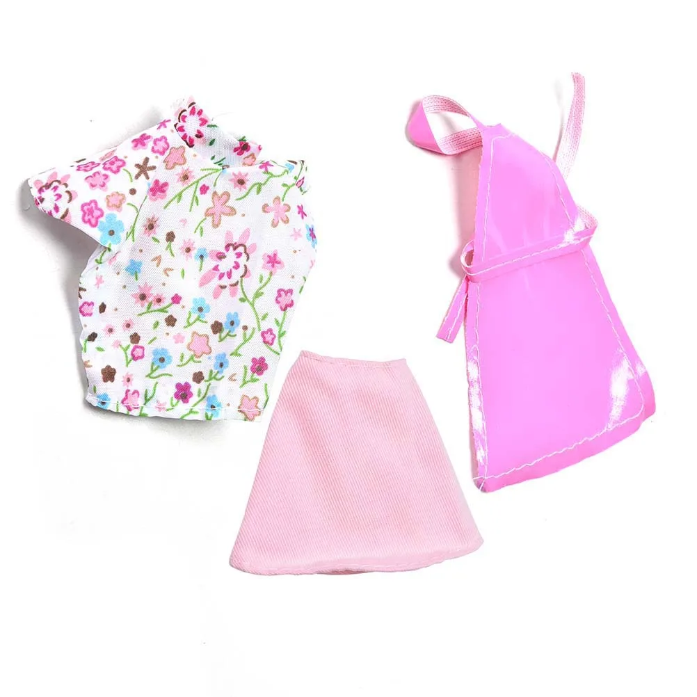 3 шт./компл. милая детская одежда для s куклы с фартуком кухни костюмы Куклы