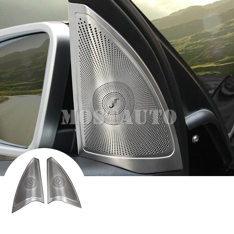 

For Benz ML W166 2012-2015 GL X166 2013-2015 Inner Door Audio Speaker Edge Cover 2pcs Car Accessories Interior Car Decor