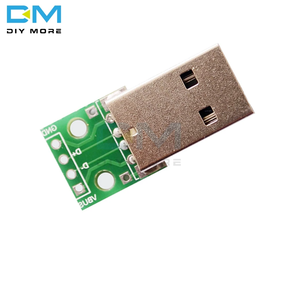 Мини/микро USB для DIP типа A женский/Мужской USB адаптер конвертер для 2,54 мм печатной платы DIY источник питания для модуля Arduino