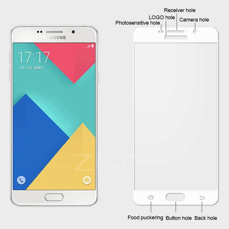 ZNP с уровнем твердости 9H закаленное Стекло для samsung Galaxy S7 S6 A3 A5 A7 J3 J5 J7 Экран протектор для samsung S7 закаленное Стекло пленка