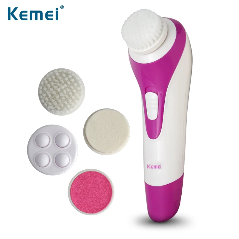 Kemei5507 кожи красивая щетка Массажер Электрический мыть лицо устройство для