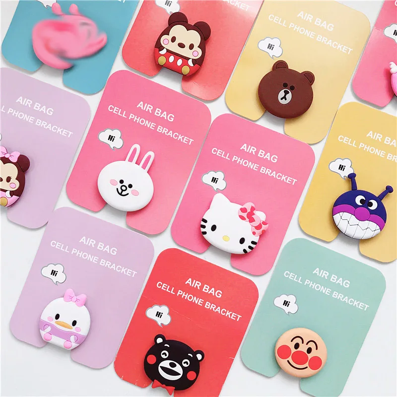 Мультяшный телескопический держатель для смартфона Coony bear подставка iPhone Samsung