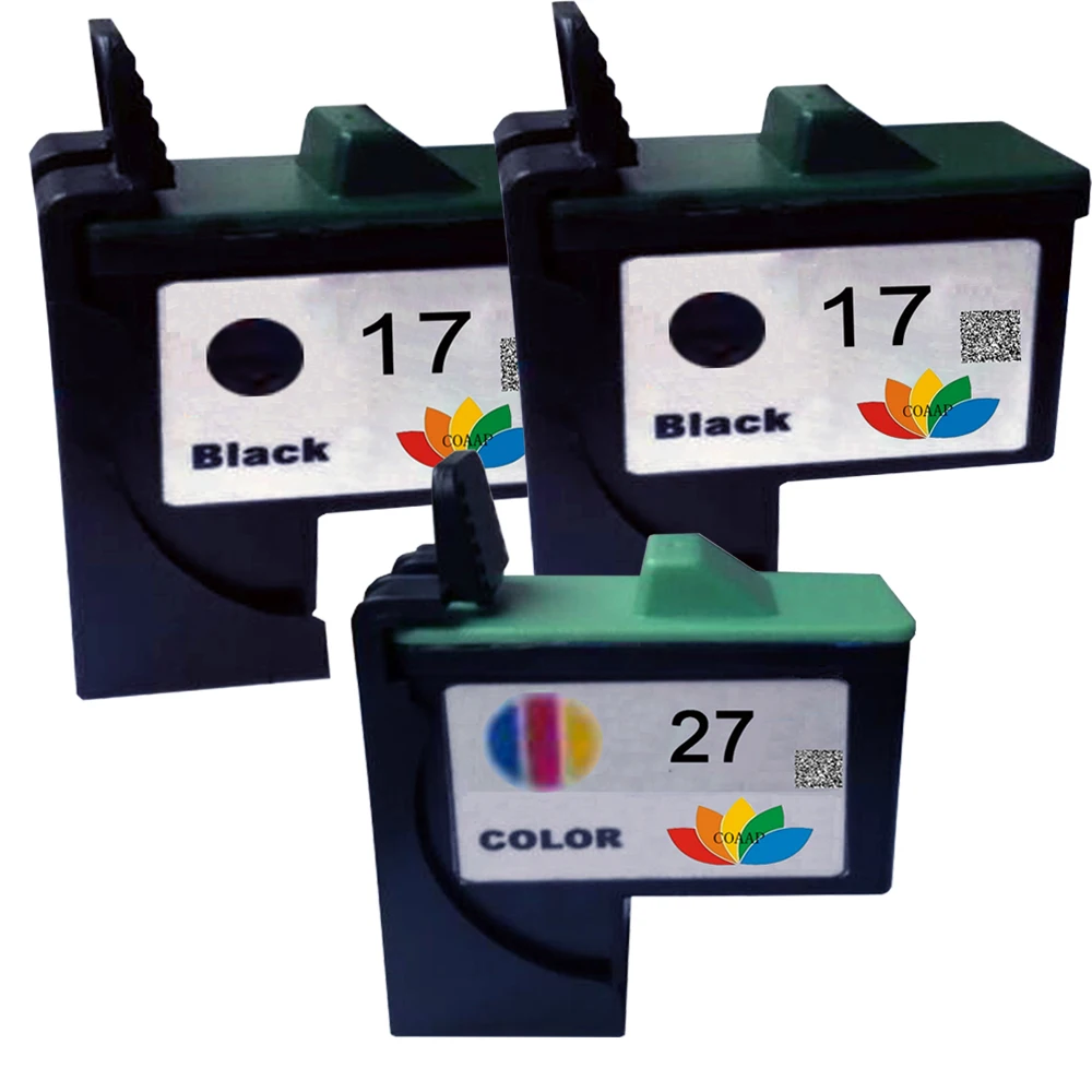 

3 PCS Compatible 10N0017 10N0027 for Lexmark 17 27 ink cartridge LM17 LM27 printer Z13/Z23/Z24/Z25/Z33/Z34/Z35