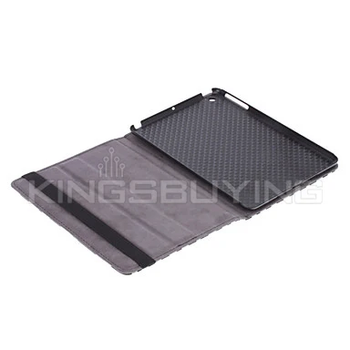 Zebra-Stripe Pattern PU Leather Case with Stand for ipad mini #1450116-retail |