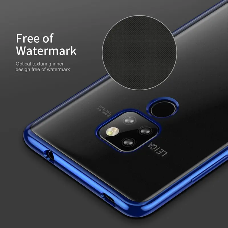 Роскошный чехол Baseus для huawei Коврики 20 Pro Чехол тонкий ультра гальваническим