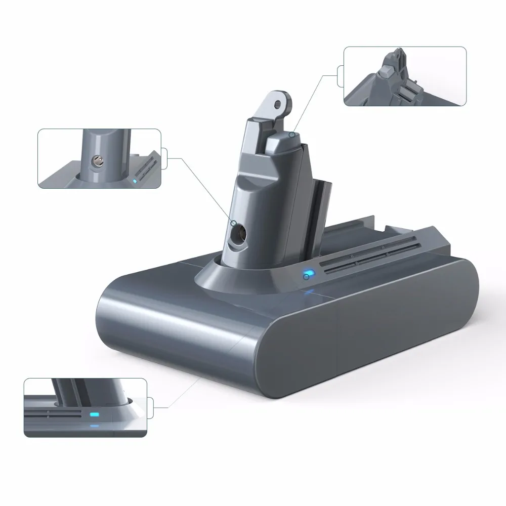 Аккумуляторная батарея 21 6 в 3000 мАч для Dyson Vacuum Cleaner DC58 DC59 DC61 DC62 Animal V6 965874 02