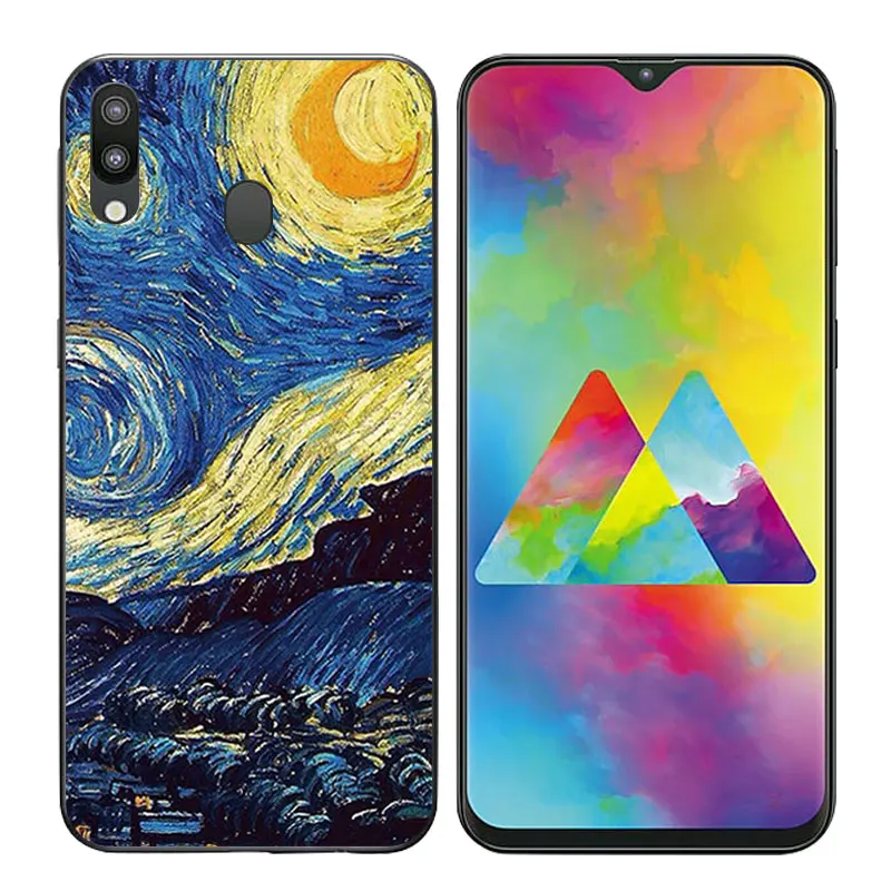 6 3 &quotдля Samsung Galaxy M20 Pine защитный чехол для телефона мягкий силиконовый SM-M205F черный