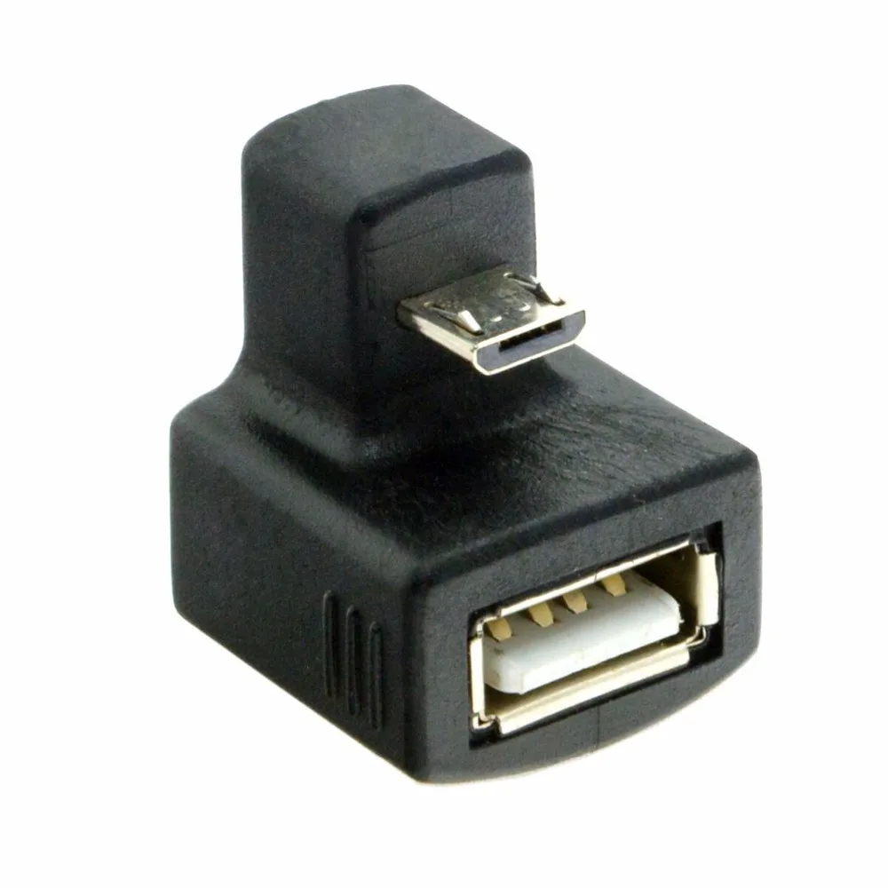 Прямоугольный удлинитель V8 Micro USB OTG на 2 0 с углом поворота 180 градусов для