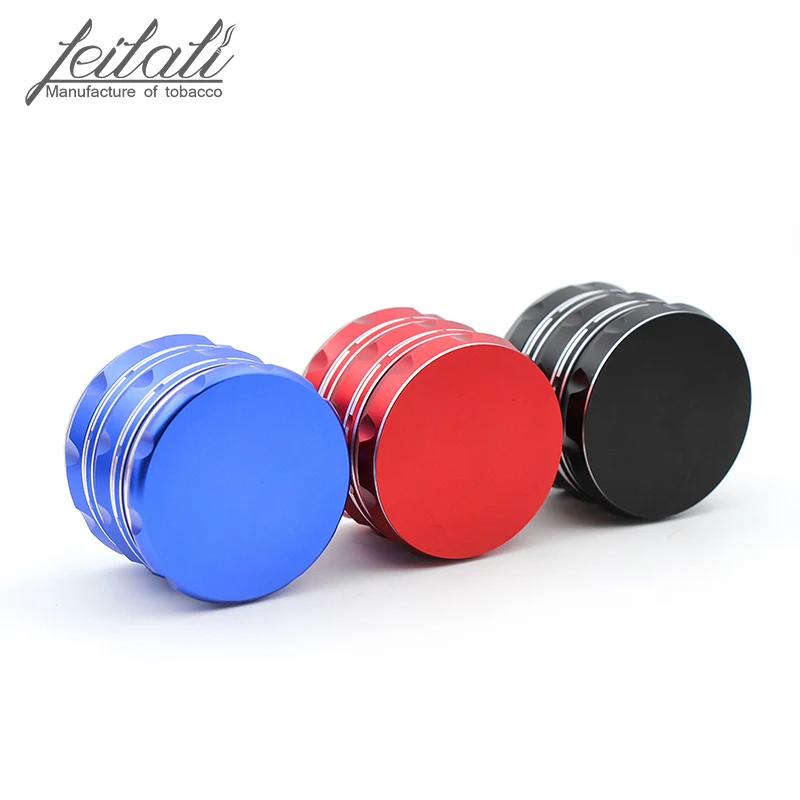 

Simple and fashionable metal tobacco grinder, new 4 - layer personality tobacco grinder, color selection