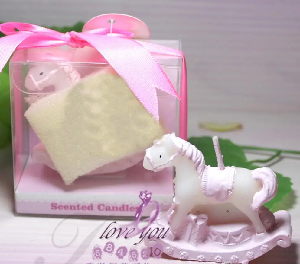 10 шт. милые Троянские конные свечи для свадьбы детский душ сувениры на день