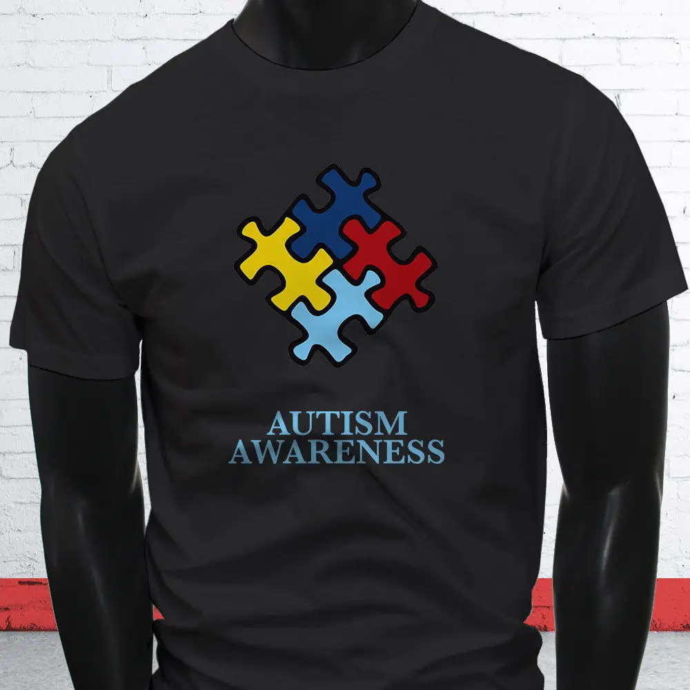 Горячая Распродажа 2019 модная летняя Стильная мужская черная футболка с пазлами