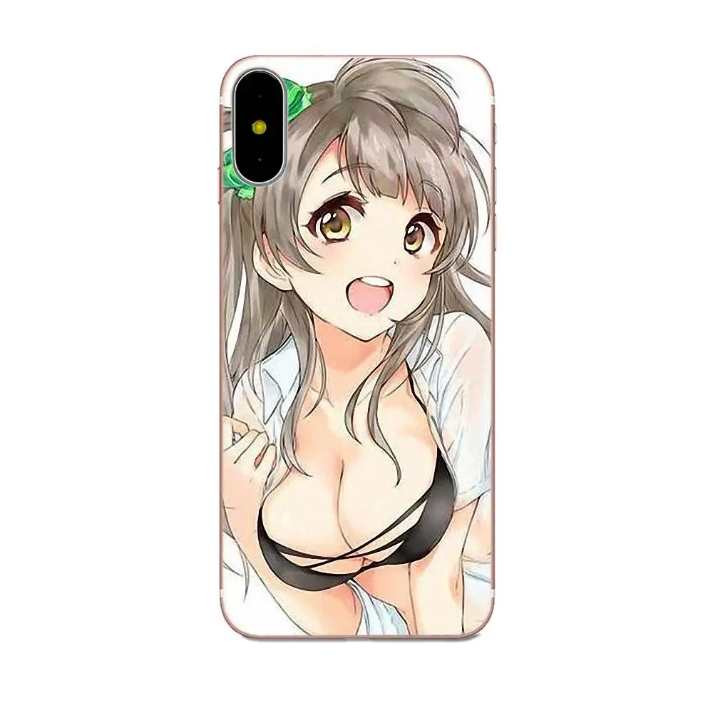 Супер сексуальная аниме-девушка для Apple iPhone X XS Max XR 4 4S 5 5C 5S SE 6 6S 7 8 Plus Мягкий ТПУ