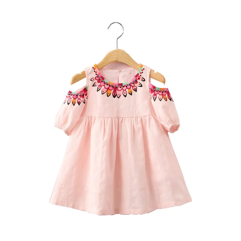 Vestidos/летнее платье для девочек Хлопковое принцессы с цветочным принтом и