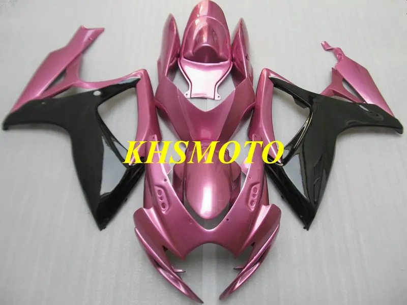 Набор обтекателей мотоцикла для SUZUKI GSXR 600 750 K6 06 07 GSXR600 GSXR750 2006 2007 ABS розовый черный