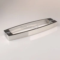 high quality stainless steel frameless shower glass door handles push pull door handles chrome finished cc 300300mm