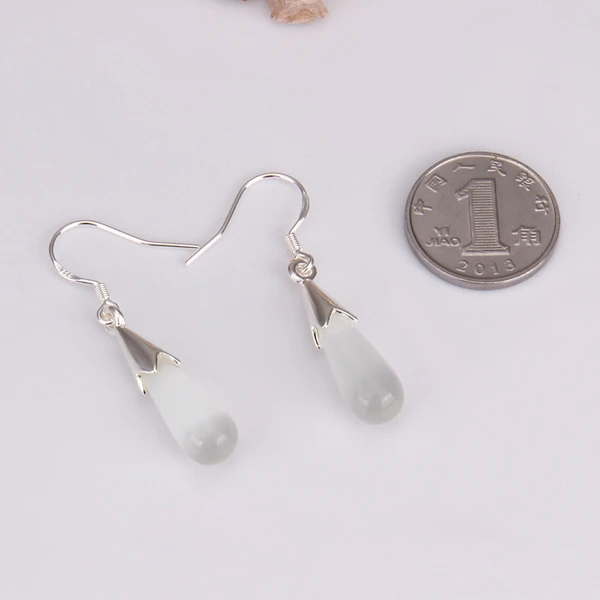 Wholesale silver plated Dangle earrings for women wedding jewelry Long Earrings Crystal Zircon Trendy | Украшения и аксессуары