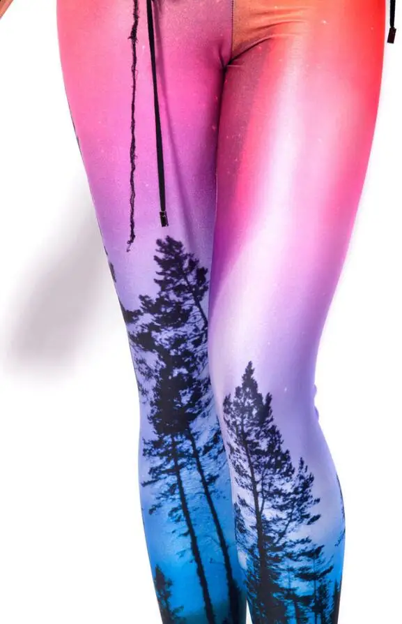 Black Milk Galaxy LEGGINGS Горячая Звездное Леггинсы флуоресцентный Брюки для девочек|legging