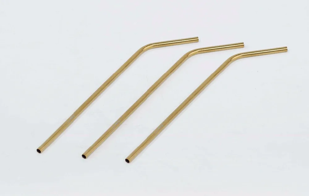 WOWSHINE factory new gold Нержавеющая сталь 304 Питьевая соломка 10 шт./лот посудомоечные