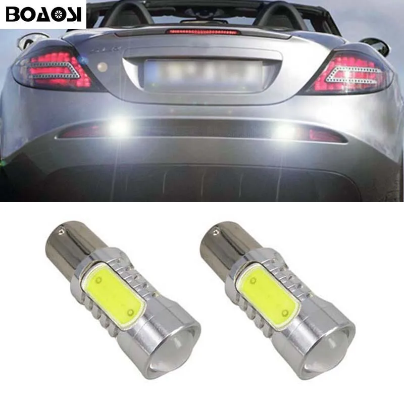 

BOAOSI 2x белый P21W BA15s 1156 светодиодный фсветильник заднего хода для Mercedes Benz w204 c class 2007-2014