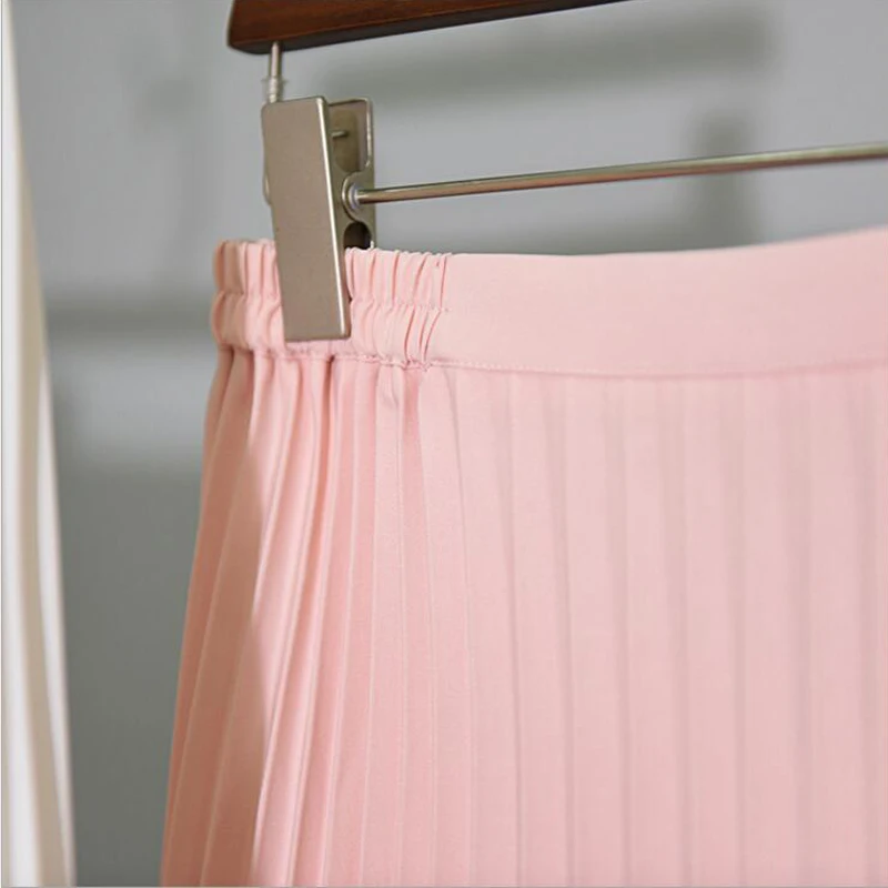 

Hand made 2016 summer pressure pleated waist Slim and long sections pleated skirts College fashion Short Skirt