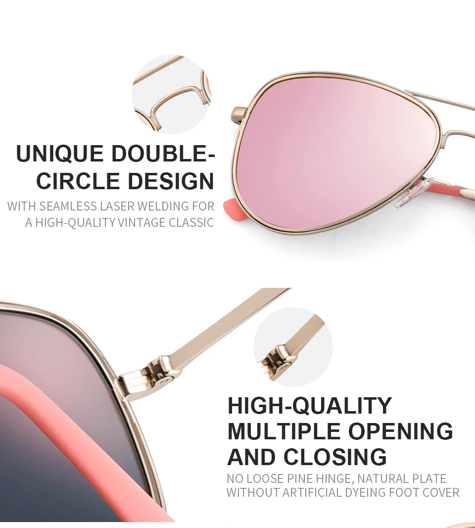 Женские солнцезащитные очки-авиаторы FENCHI винтажные классические дизайнерские