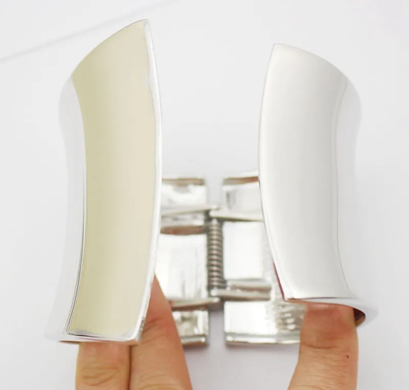 Индийские браслеты на запястье в стиле, асимметричной формы, полированного серебристого цвета, широкие неправильные браслеты из сплава ювелирных изделий 1 шт. на.