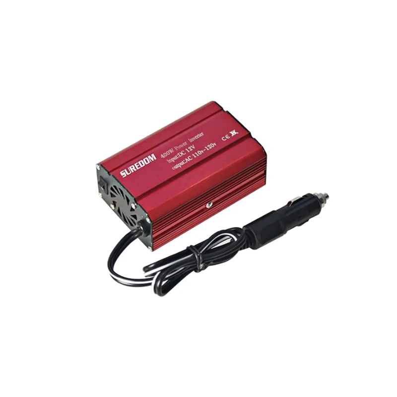 Автомобильный инвертор 400 W автомобиля Мощность конвертер 2 USB + розетки Зарядное