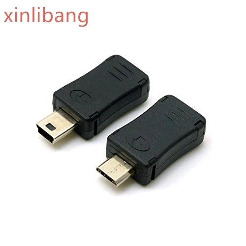 2 шт. мини USB папа к Micro 5pin Женский и Мужской удлинитель Черный цвет|Компьютерные