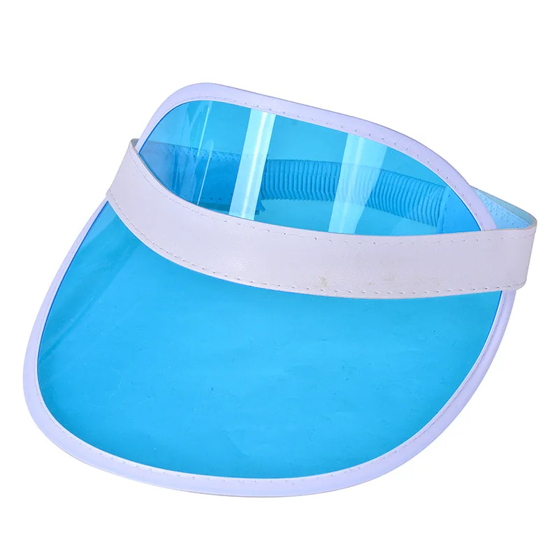 Light Blue WeMe наружные прозрачные пластиковые рекламные шляпы для мужчин и женщин весной и летом - Цвет: Light Blue