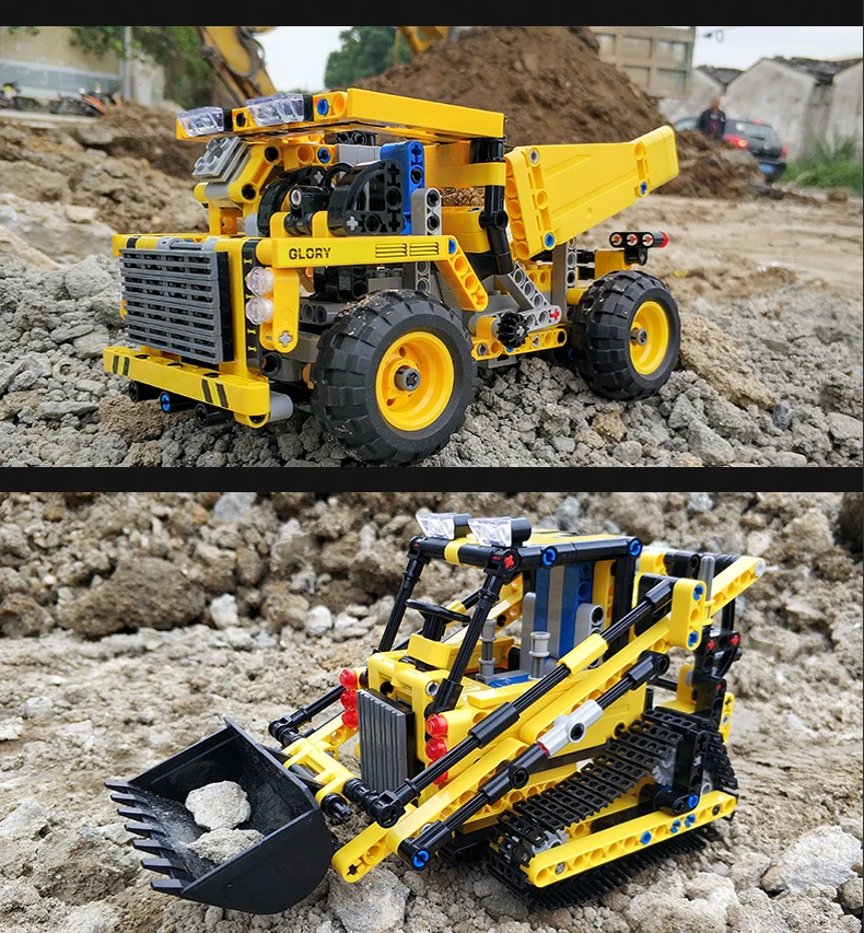 Форма King 13014 13015 13016 13017 Technic строительные блоки игрушки 8275 бульдозер 8043 экскаватор дистанционное управление нагрузки автомобиль подарки