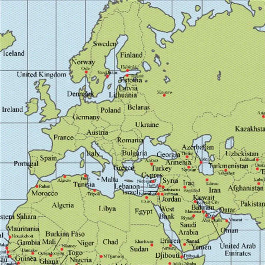 Карта мира зеленый Geographic рисунок изысканный дизайн для обучения образование