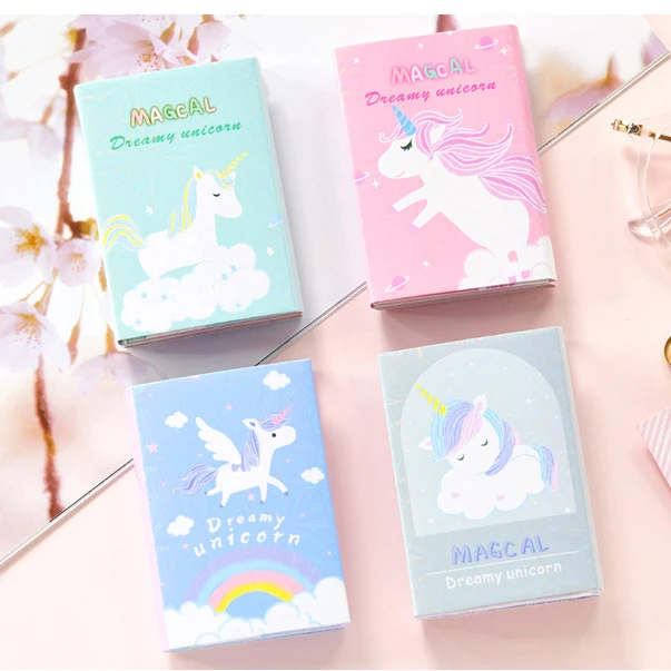 12 упак./лот kawaii Примечание Липкие заметки бумажный ежедневник блокнот 6 складной
