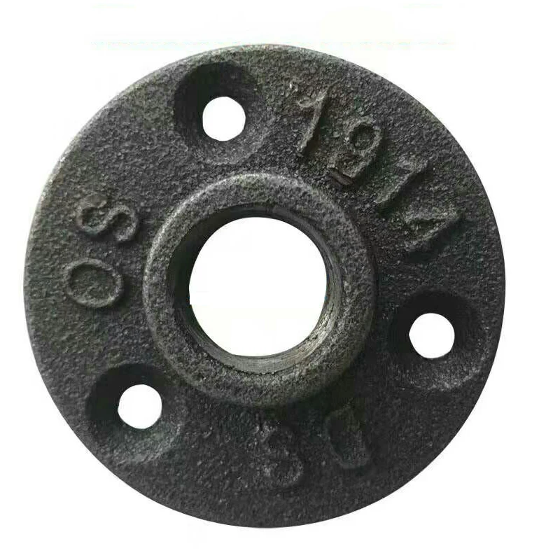 Cast Iron Pipe Flange 16 pcs/lot 3/4 inch Floor Seat Classic Base Retro Crafts Fittings | Обустройство дома