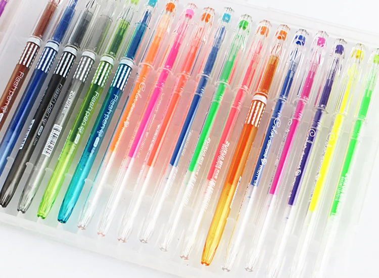 1 коробка 48 поддержка Новинка Яркие цвета цветная разноцветная гелевая ручка