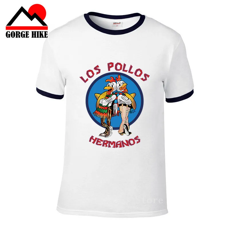 Футболка Ricky Breaking Bad Los Pollos футболка с надписью hermanos Мужская хипстерская коротким
