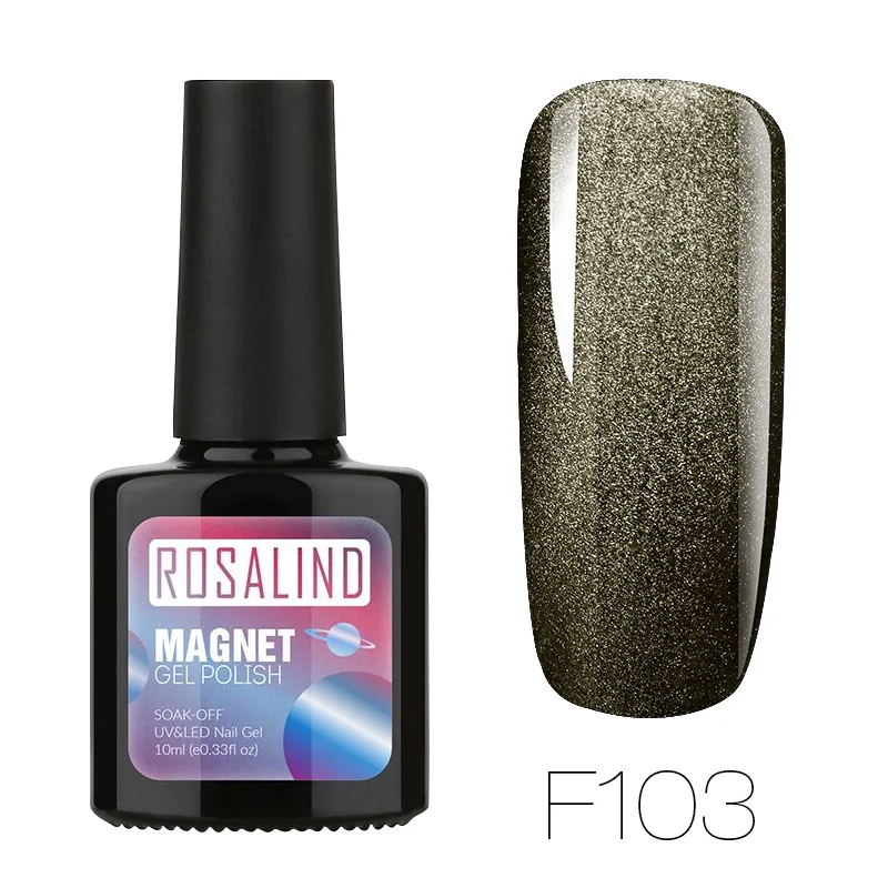ROSALIND кошачьи глаза гель лак для ногтей Vernis полуперманентные гибридные Лаки с кошачьим глазом волшебное верхнее покрытие Декоративный Лак для ногтей - Цвет: RBF103