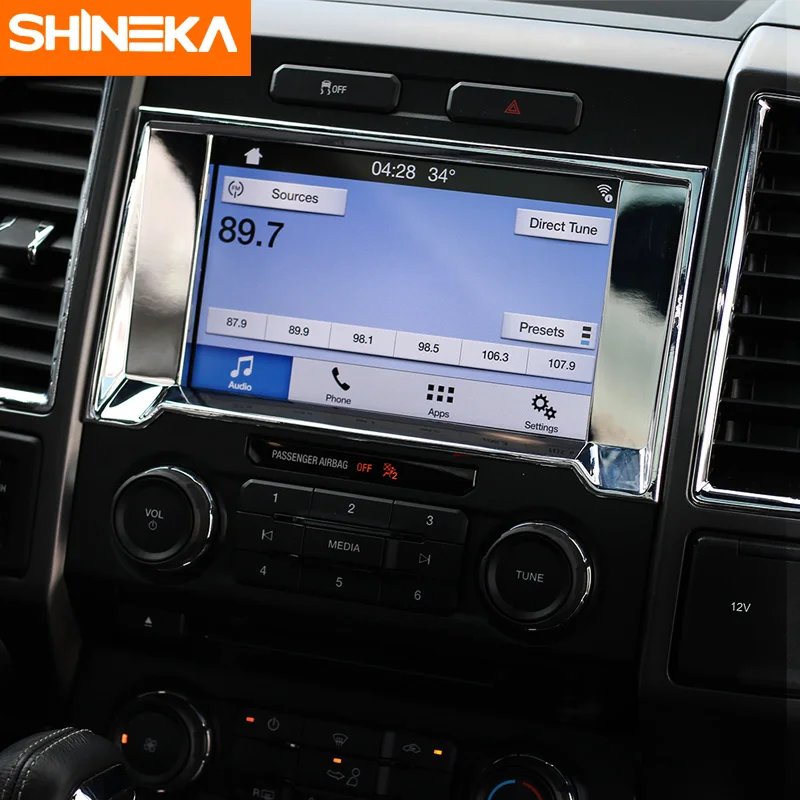 SHINEKA медиасистема GPS Обложка отделка украшение кольцо навигационная Панель рамка